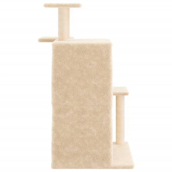 kradsetræ med sisalkradsestolper 97 cm cremefarvet