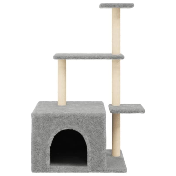 Klösträd med sisalpelare ljusgrå 110 cm