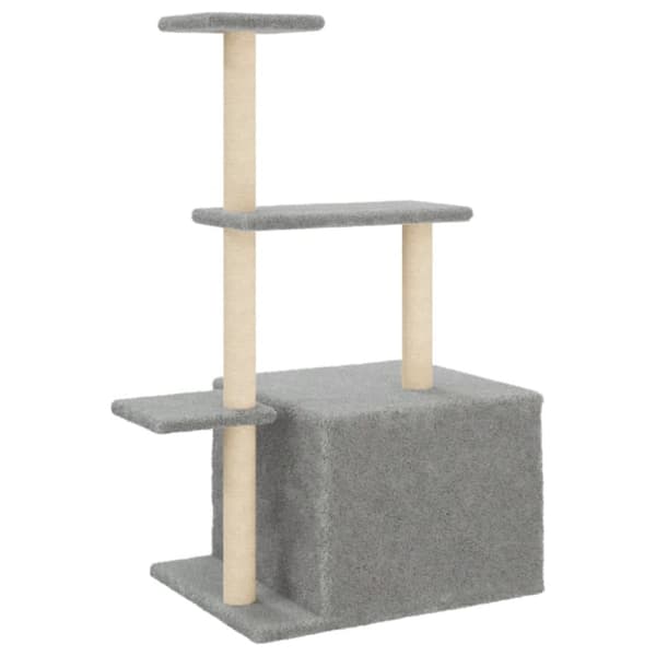 Klösträd med sisalpelare ljusgrå 110 cm