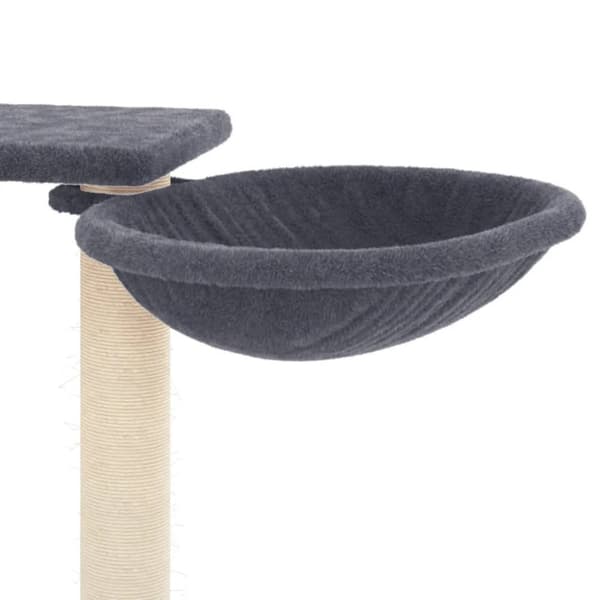 kradsetræ med sisalstolper 82 cm mørkegrå
