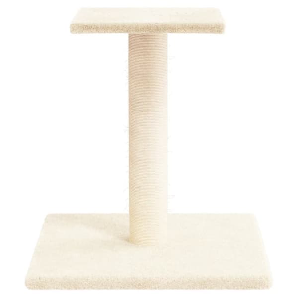 kradsetræ med platform 38 cm cremefarvet