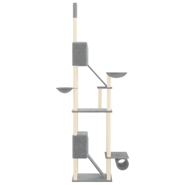 kradsetræ fra gulv til loft 277-303 cm lysegrå