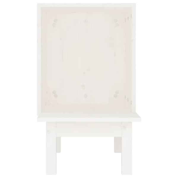 kattehus 60x36x60 cm massivt fyrretræ hvid