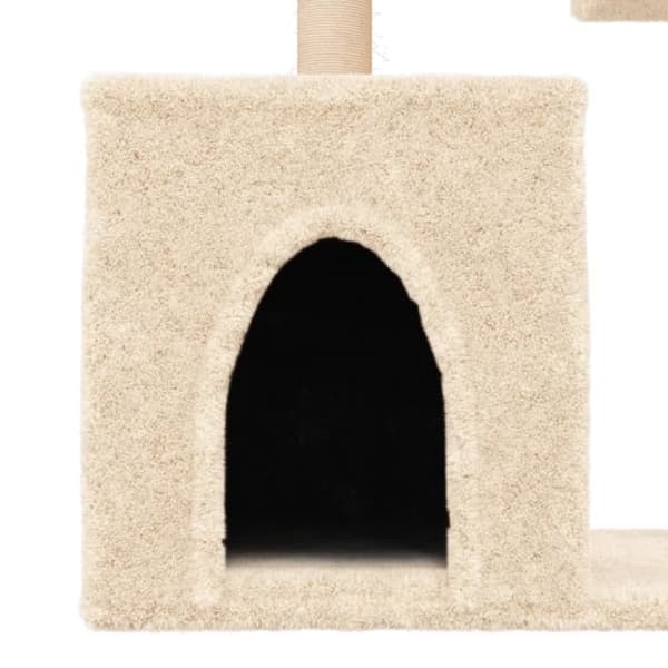 Klösträd med sisalpelare gräddvit 86 cm
