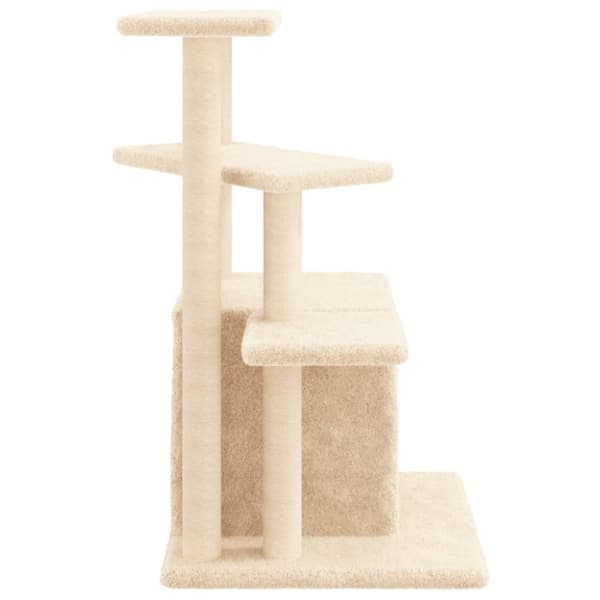 Klösträd med sisalpelare gräddvit 83,5 cm