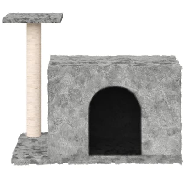 Klösträd med klöspelare sisal ljusgrå 51 cm