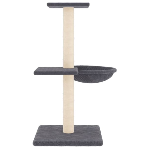 Klösträd med sisalpelare mörkgrå 72 cm