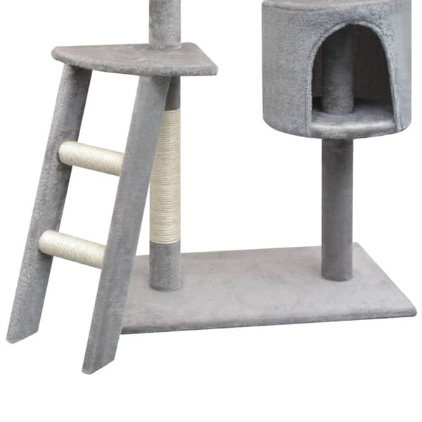 kradsetræ til katte med sisal 150 cm grå