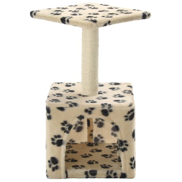 Klösträd med sisalpelare 55 cm tassavtryck beige