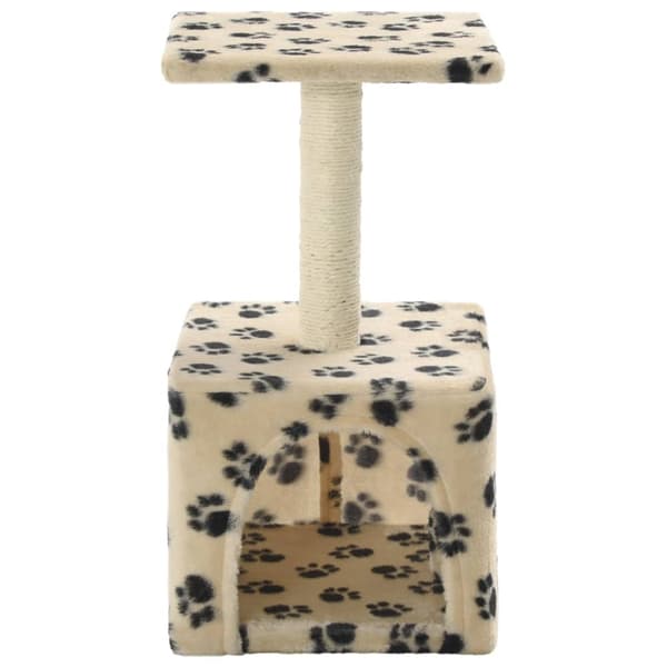 Klösträd med sisalpelare 55 cm tassavtryck beige
