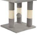 Miniatyrbillede 7 af 7: kradsetræ til katte med sisal-kradsestolper 65 cm grå