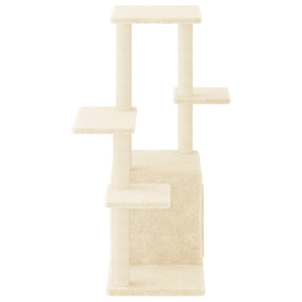 kradsetræ med sisalkradsestolper 97,5 cm cremefarvet