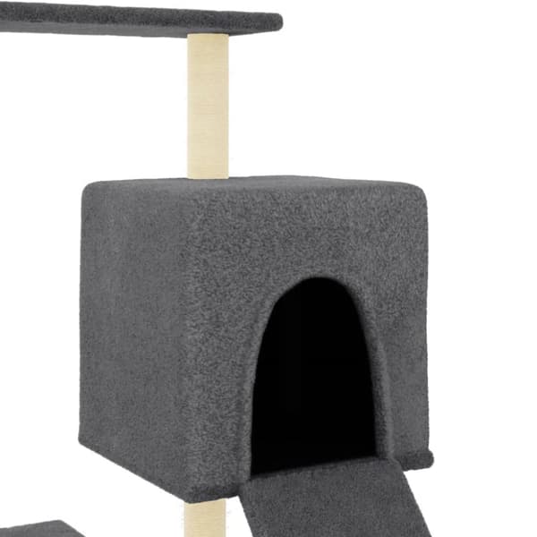 Klösträd med sisalpelare mörkgrå 130,5 cm