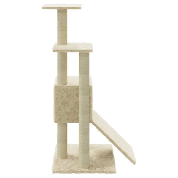 kradsetræ med sisalkradsestolper 92 cm cremefarvet