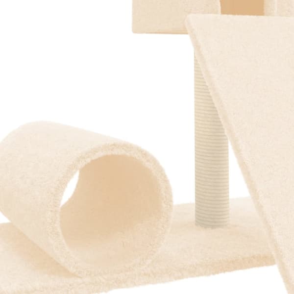Klösträd med klöspelare sisal gräddvit 59 cm