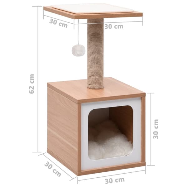 Klösträd med klösmatta i sisal 62 cm