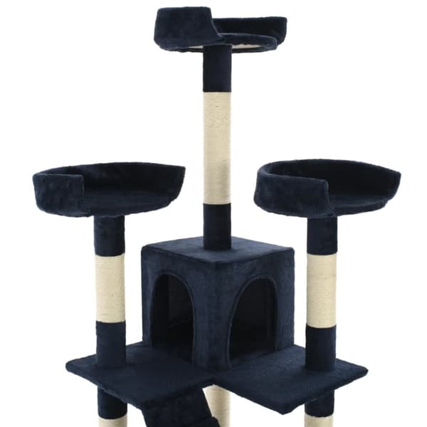 Katträd med klöspelare i sisal 170 cm blå