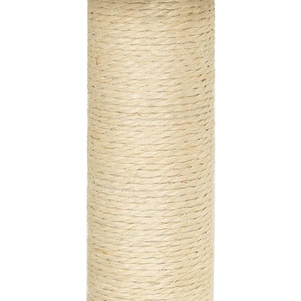 Klösträd med klöspelare i sisal mörkgrå 92 cm