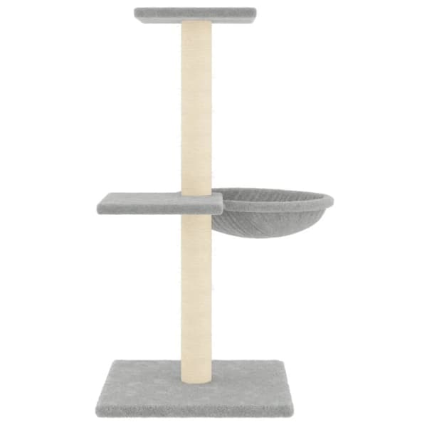 kradsetræ med sisalstolper 72 cm lysegrå