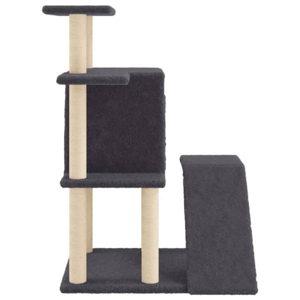 kradsetræ med sisalkradsestolper 97 cm mørkegrå