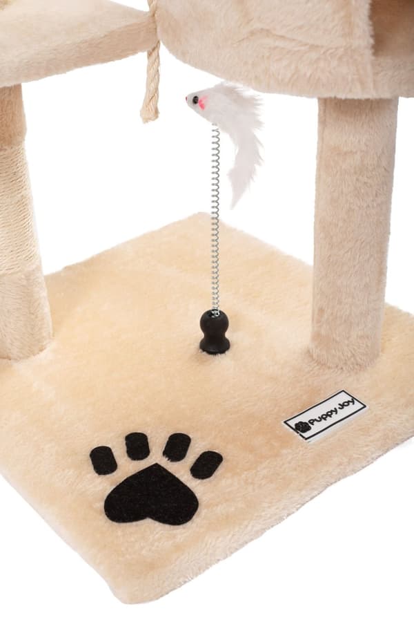 Fire-niveau kradsetræ for katte Beige PJ-042 85 cm
