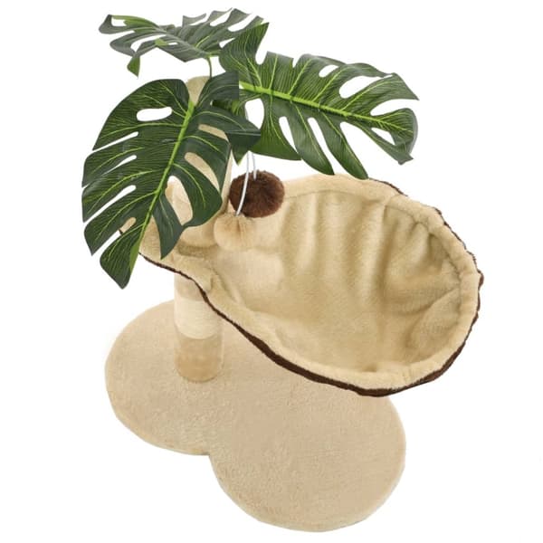 vidaXL Kissan kiipeilypuu sisal-pylväällä 50 cm beige ja ruskea - Kissan huonekalut