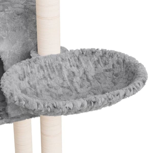 vidaXL Klösträd med sisalpelare ljusgrå 108,5 cm -  Kattmöbler