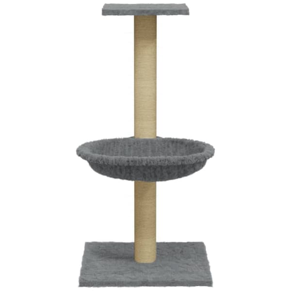 vidaXL Kissan kiipeilypuu sisal- raapimispylväällä vaaleanharmaa 74 cm - Kissan huonekalut