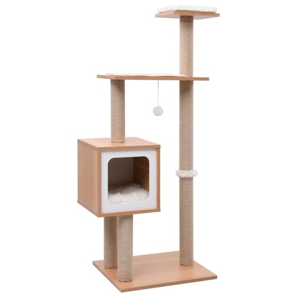 vidaXL Klösträd med klösmatta i sisal 123 cm -  Kattmöbler