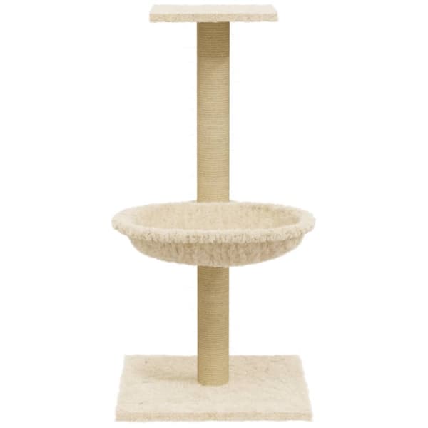vidaXL Kissan kiipeilypuu sisal- raapimispylväällä kerma 74 cm -  Kissan huonekalut