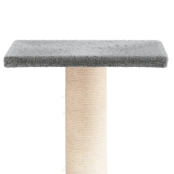 vidaXL Kissan raapimispylväs tasolla vaaleanharmaa 38 cm -  Kissan huonekalut