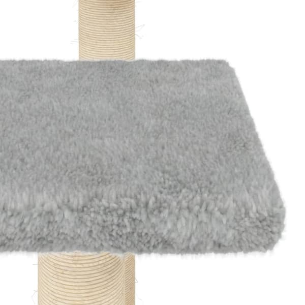 vidaXL Kissan raapimispylväs tasoilla vaaleanharmaa 98,5 cm -  Kissan huonekalut