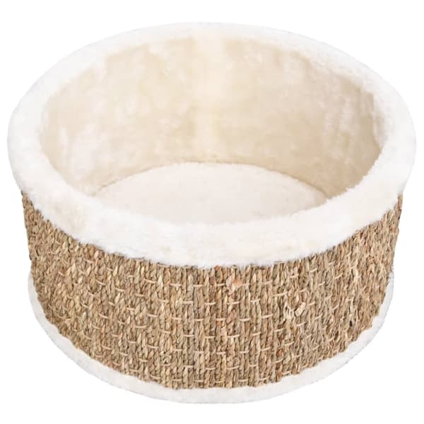 The Living Store Pyöreä kissankori 36 cm meriheinä -  Kissan huonekalut
