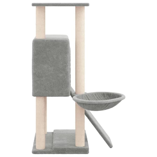 The Living Store Klösträd med sisalpelare ljusgrå 96 cm -  Kattmöbler
