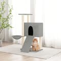 Miniatyrbild 2 av 8: The Living Store Klösträd med sisalpelare ljusgrå 96 cm -  Kattmöbler