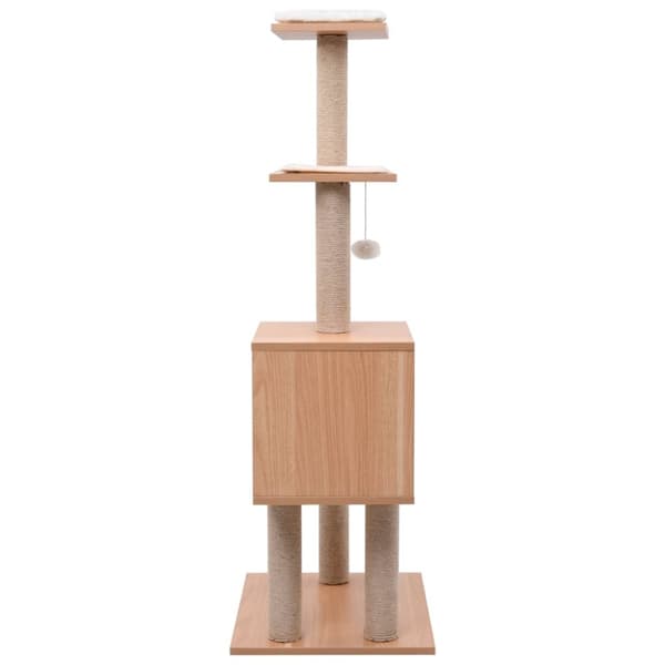 The Living Store kradsetræ med kradsemåtte sisal 123 cm -  Kattetræer