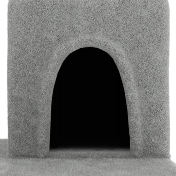 The Living Store Kissan kiipeilypuu sisal- raapimispylväillä vaaleanharm. 154 cm - Kissan huonekalut