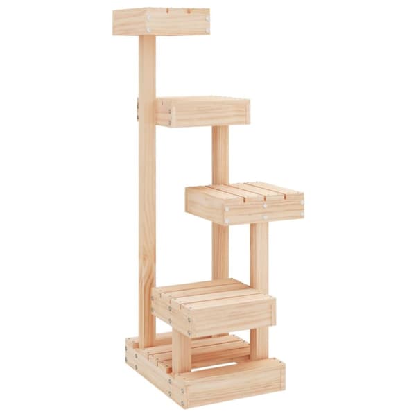 The Living Store Kattmöbel 45,5x49x103 cm massiv furu -  Kattmöbler