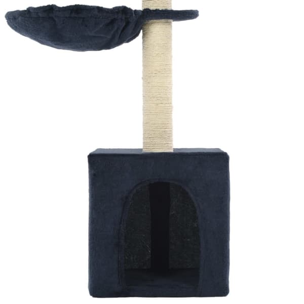 The Living Store kradsetræ til katte med sisal-kradsestolper 105 cm blå -  Kattetræer
