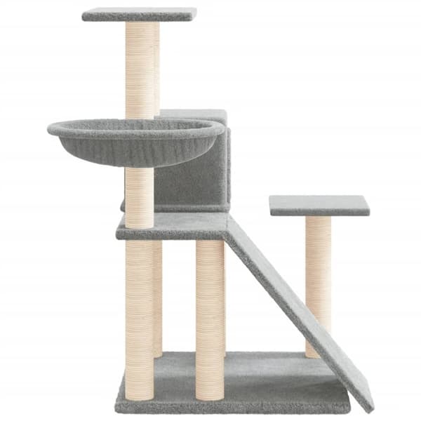 Kattetræer - Living kradsetræ med sisalstolper 82 cm lysegrå