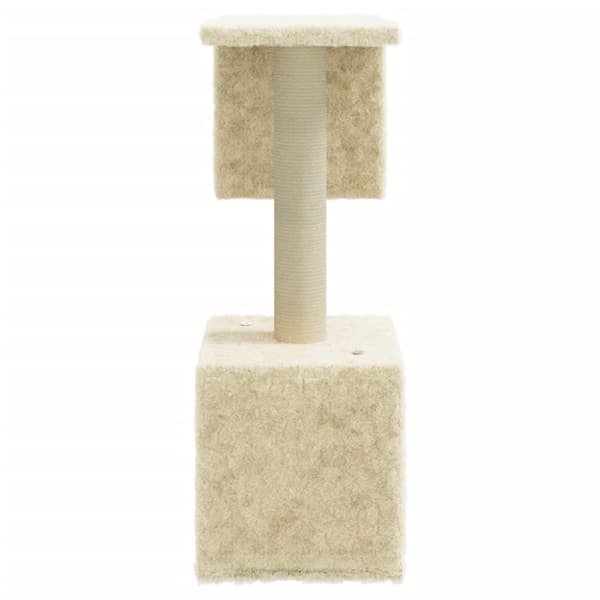 Kissan huonekalut - Living Kissan kiipeilypuu sisal- raapimispylväillä kerma 60 cm