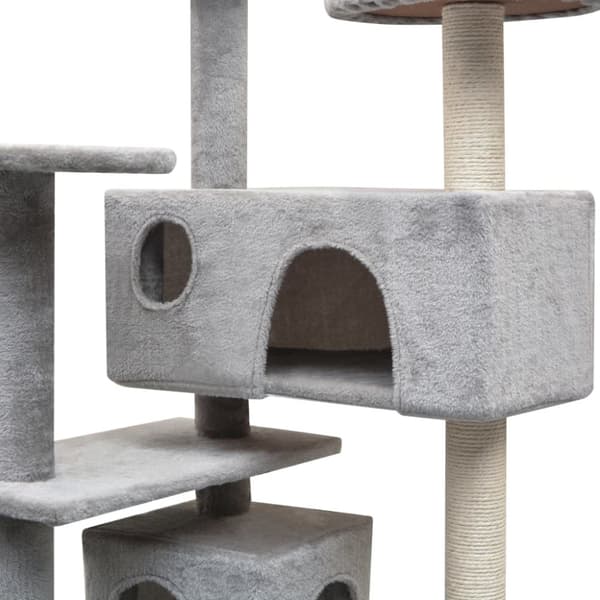 Kattmöbler - Living Klösträd med sisalpelare 125 cm grå
