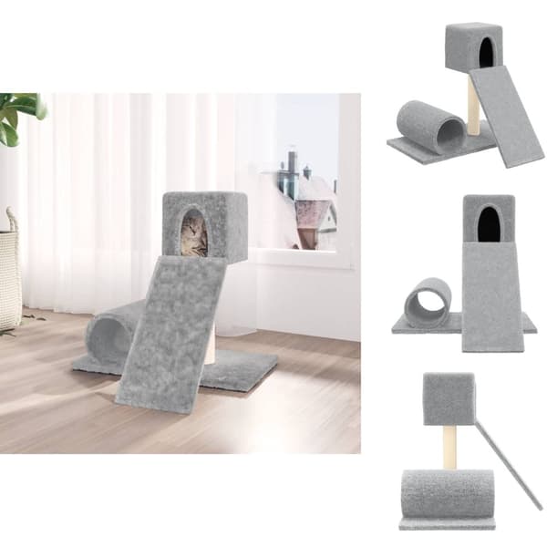 Kattmöbler - Living Klösträd med klöspelare sisal ljusgrå 59 cm