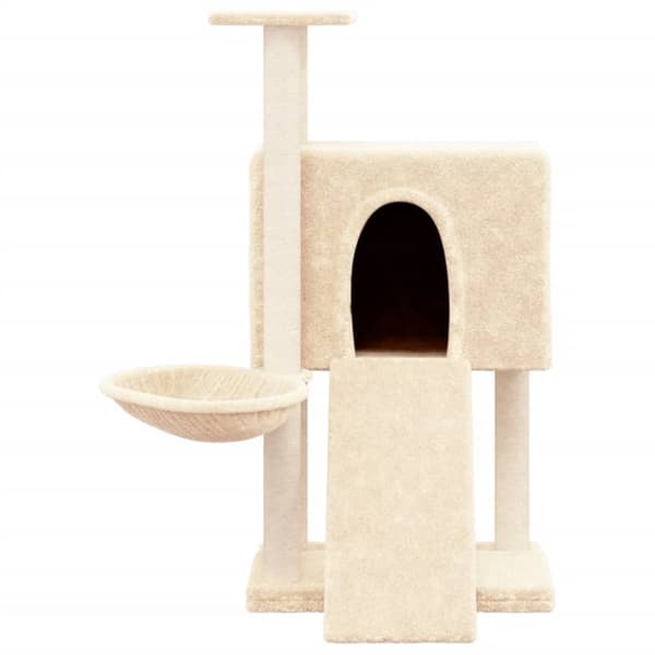 Kattmöbler - Living Katträd med klöspelare sisal gräddvit 96 cm