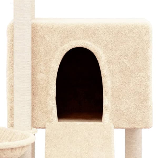 Kattmöbler - Living Katträd med klöspelare sisal gräddvit 96 cm