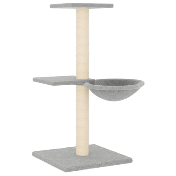 Kattetræer - Living kradsetræ med sisalstolper 72 cm lysegrå