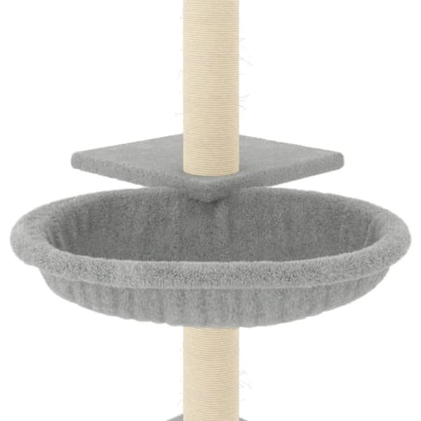 Kattetræer - Living kradsetræ med sisalstolper 72 cm lysegrå