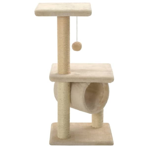 Kissan huonekalut - Living Kissan raapimispuu sisal-pylväillä 65 cm beige