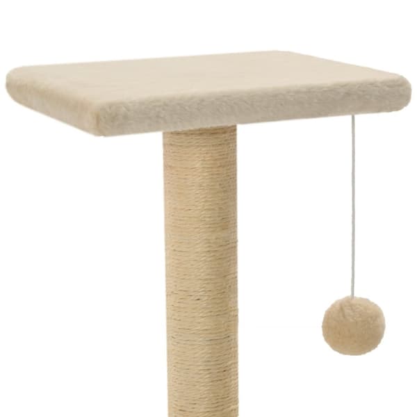 Kissan huonekalut - Living Kissan raapimispuu sisal-pylväillä 65 cm beige