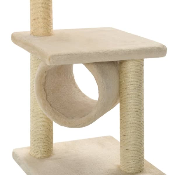 Kissan huonekalut - Living Kissan raapimispuu sisal-pylväillä 65 cm beige